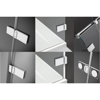 Двери wnękowe Radaway Arta DWJ I 100cm x 200cm правые хром, стекло бесцветное- sanitbuy.pl