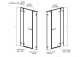 Двери для душа wnękowe 150cm x 200cm ze ściankami stałymi левые Radaway Arta DWJS- sanitbuy.pl