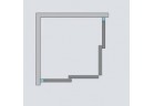 Душевая кабина стекло бесцветное хром 80x80cm Radaway Idea KDD, 387061-01-01L+387061-01-01R