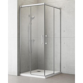 Душевая кабина 100x80cm стекло бесцветное хром Radaway Idea Kdd- sanitbuy.pl