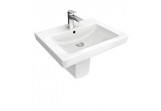 Раковина Villeroy & Boch Subway 2.0 60x47 cm, с 1 отверстием для смесителя, z переливом, Weiss Alpin