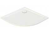 Поддон полукруглый BP/FREE 90x90x2,5 cm +STB Sanplast Free Line- sanitbuy.pl