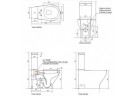 Компактный унитаз wc 660 x 370 x 420 mm перелив универсальный Galassia Eden