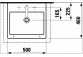 Накладная раковина с отверстиями под смеситель 500x460 LAUFEN LIVING CITY- sanitbuy.pl