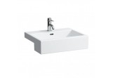 Раковина полувстраиваемая 550 x 460 mm с отверстием na baterie белая Laufen LIVING CITY