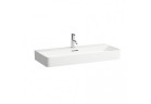 Раковина подвесная Laufen Val 950 x 420 mm SaphirKeramik с отверстиями под смеситель белая 